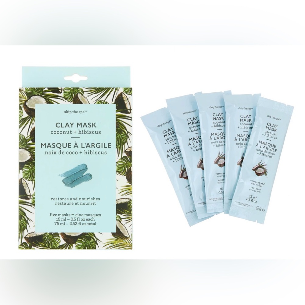 COCONUT + HIBISCUS
CLAY MASKS